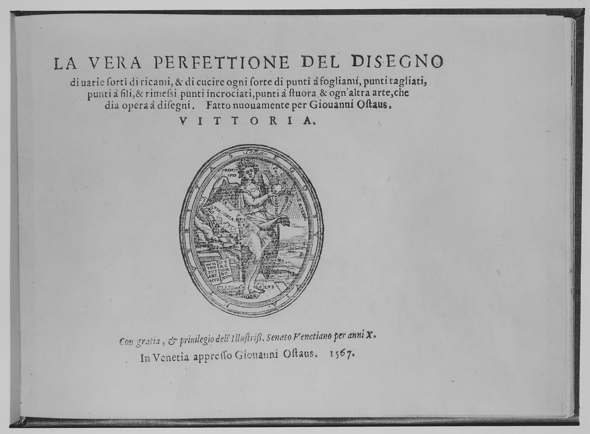 La Vera Perfettione del Disegno di varie sorti di recami, Giovanni Ostaus (Italian, active Venice ca. 1554–91)  , Venice, Woodcut