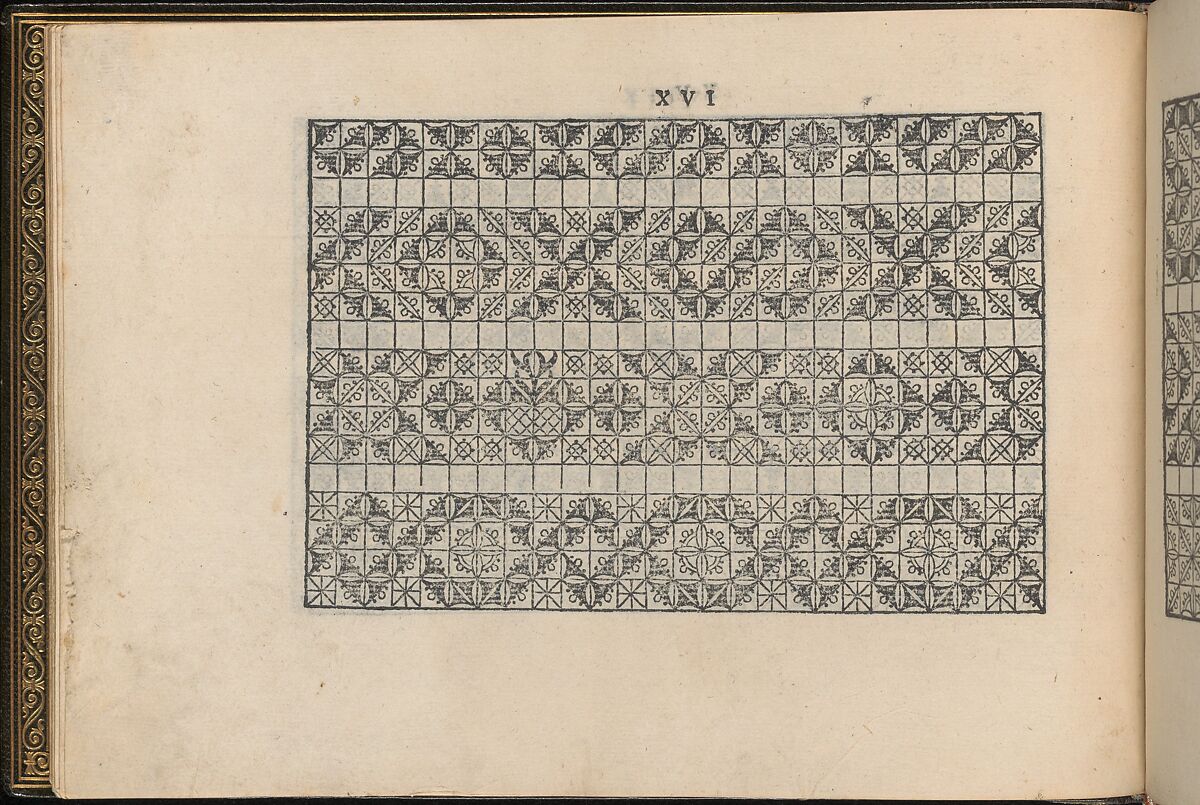 La Vera Perfettione del Disegno di varie sorti di recami, Giovanni Ostaus (Italian, active Venice ca. 1554–91)  , Venice, Woodcut