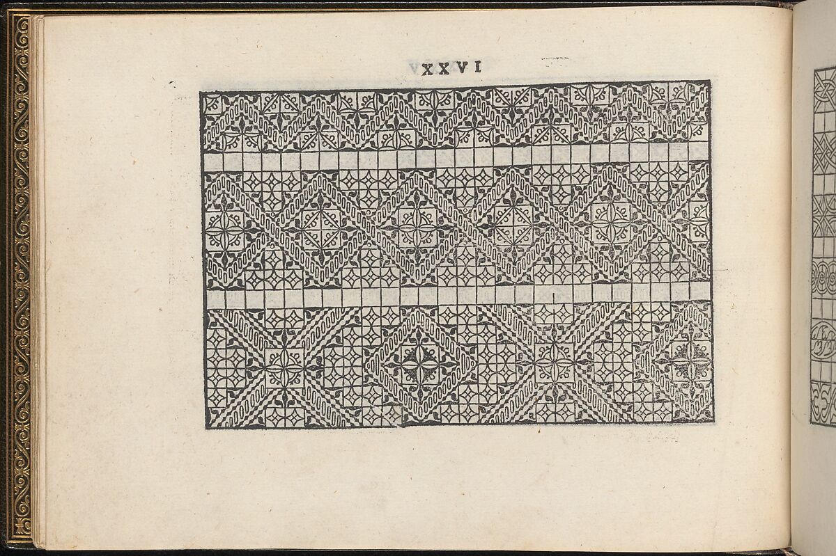 La Vera Perfettione del Disegno di varie sorti di recami, Giovanni Ostaus (Italian, active Venice ca. 1554–91)  , Venice, Woodcut