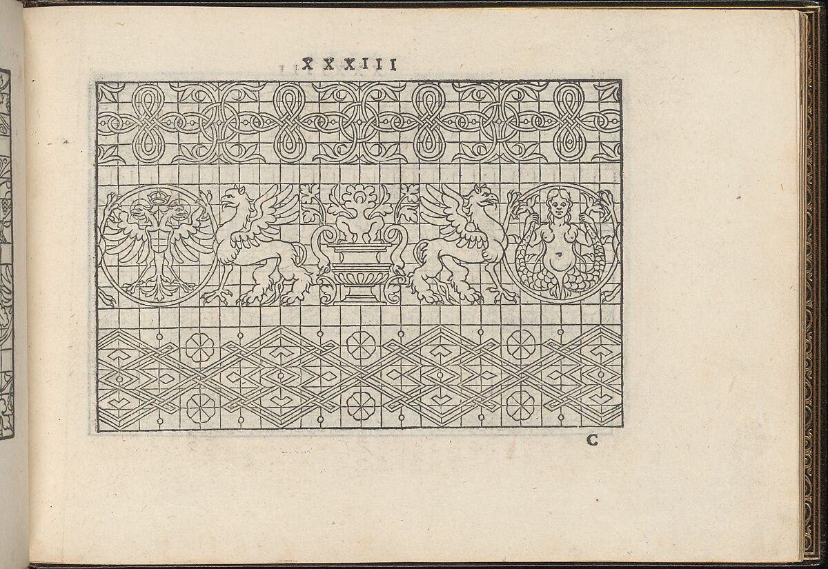 La Vera Perfettione del Disegno di varie sorti di recami, Giovanni Ostaus (Italian, active Venice ca. 1554–91)  , Venice, Woodcut
