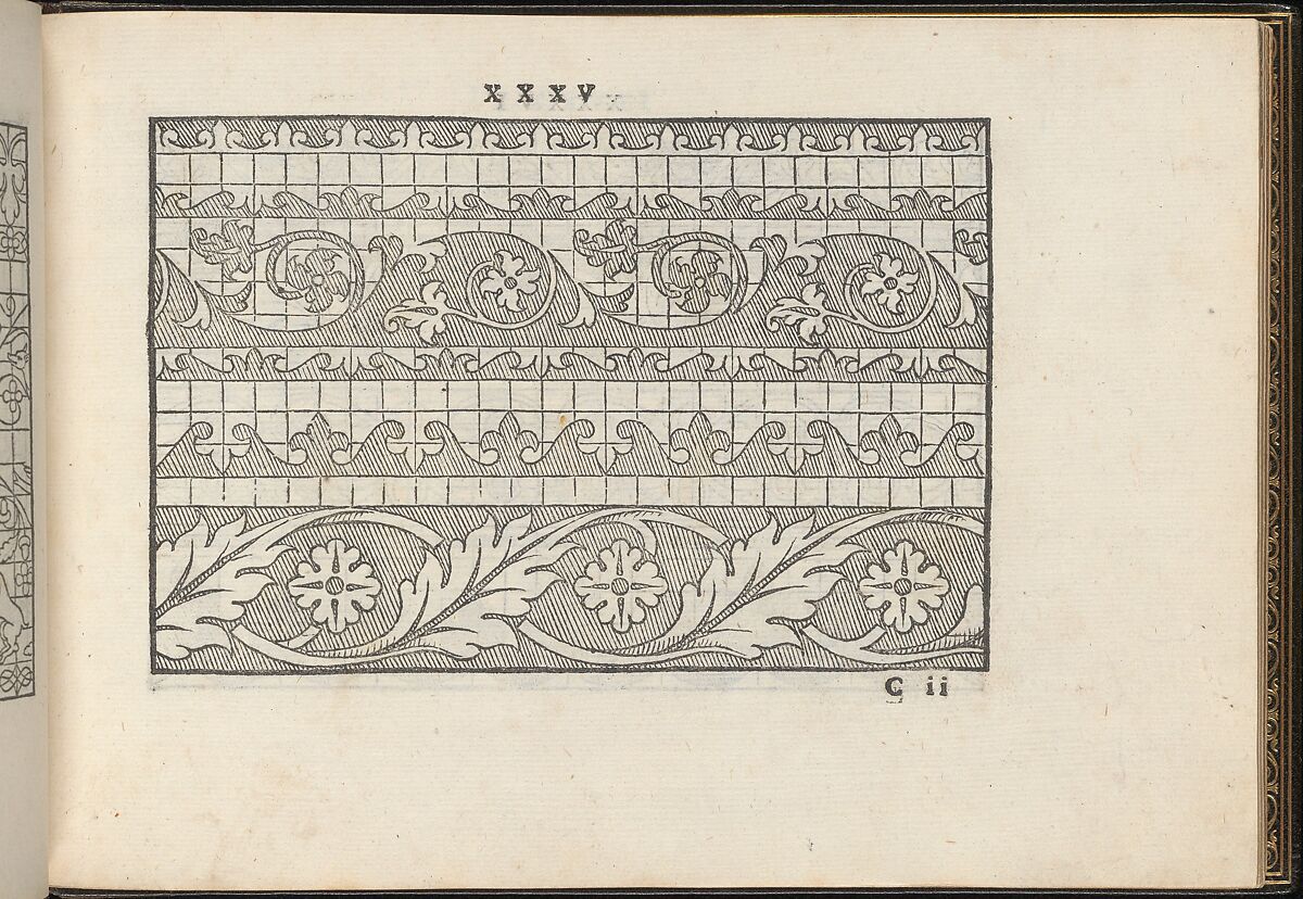 La Vera Perfettione del Disegno di varie sorti di recami, Giovanni Ostaus (Italian, active Venice ca. 1554–91)  , Venice, Woodcut