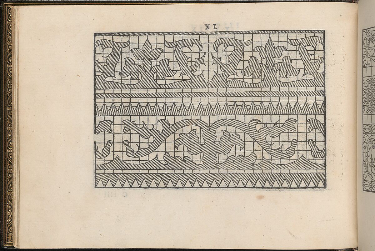 La Vera Perfettione del Disegno di varie sorti di recami, Giovanni Ostaus (Italian, active Venice ca. 1554–91)  , Venice, Woodcut
