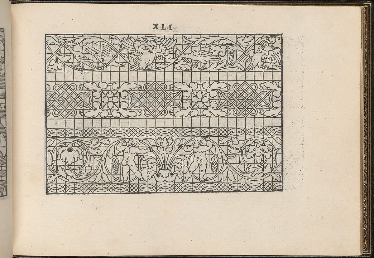 La Vera Perfettione del Disegno di varie sorti di recami, Giovanni Ostaus (Italian, active Venice ca. 1554–91)  , Venice, Woodcut