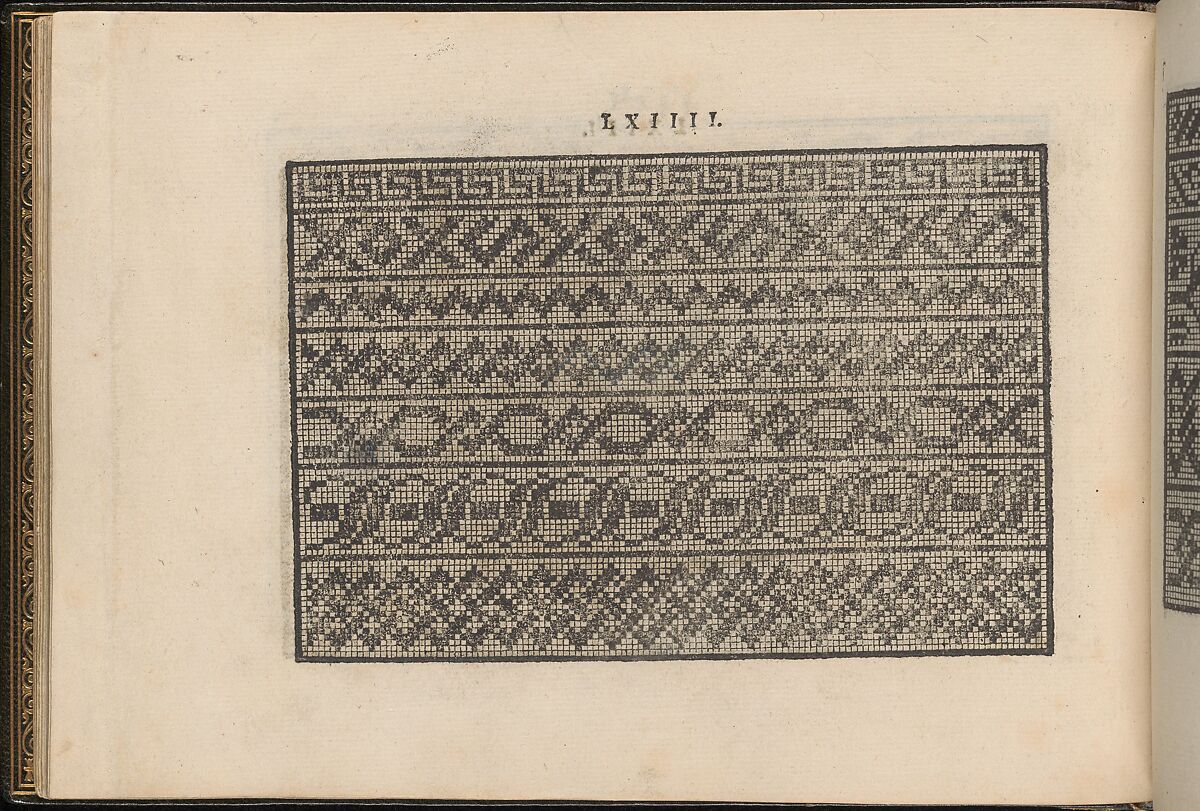 La Vera Perfettione del Disegno di varie sorti di recami, Giovanni Ostaus (Italian, active Venice ca. 1554–91)  , Venice, Woodcut