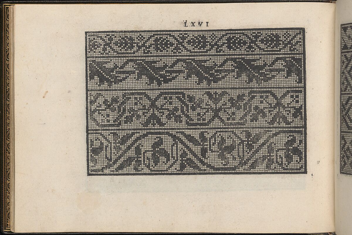 La Vera Perfettione del Disegno di varie sorti di recami, Giovanni Ostaus (Italian, active Venice ca. 1554–91)  , Venice, Woodcut