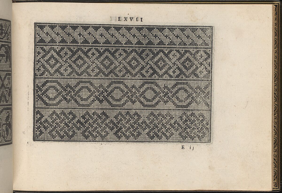 La Vera Perfettione del Disegno di varie sorti di recami, Giovanni Ostaus (Italian, active Venice ca. 1554–91)  , Venice, Woodcut