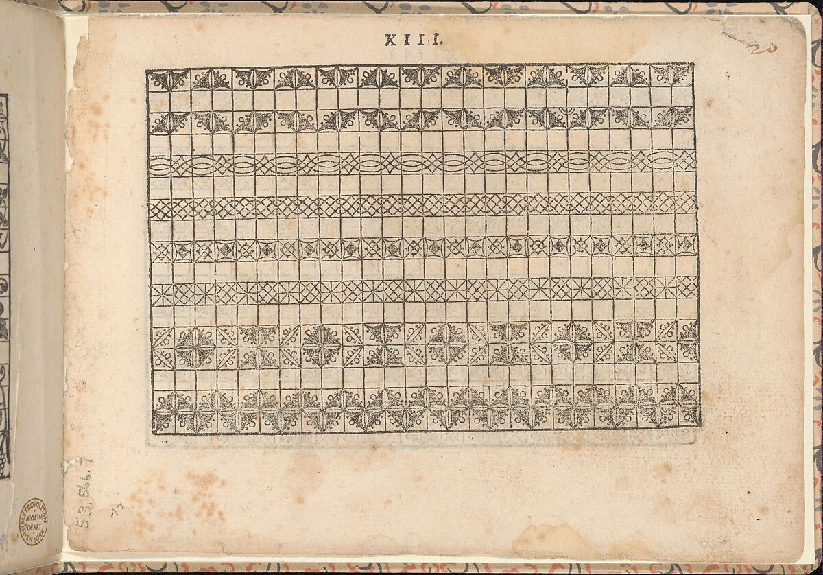 La vera perfettione del disegno di varie sorti di recami, Giovanni Ostaus (Italian, active Venice ca. 1554–91)  , Venice, Woodcut