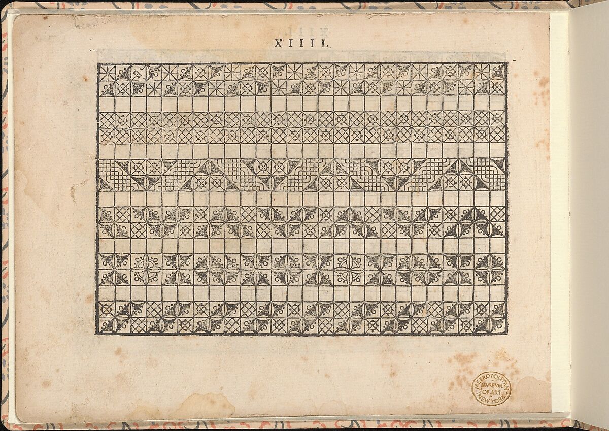 La vera perfettione del disegno di varie sorti di recami, Giovanni Ostaus (Italian, active Venice ca. 1554–91)  , Venice, Woodcut