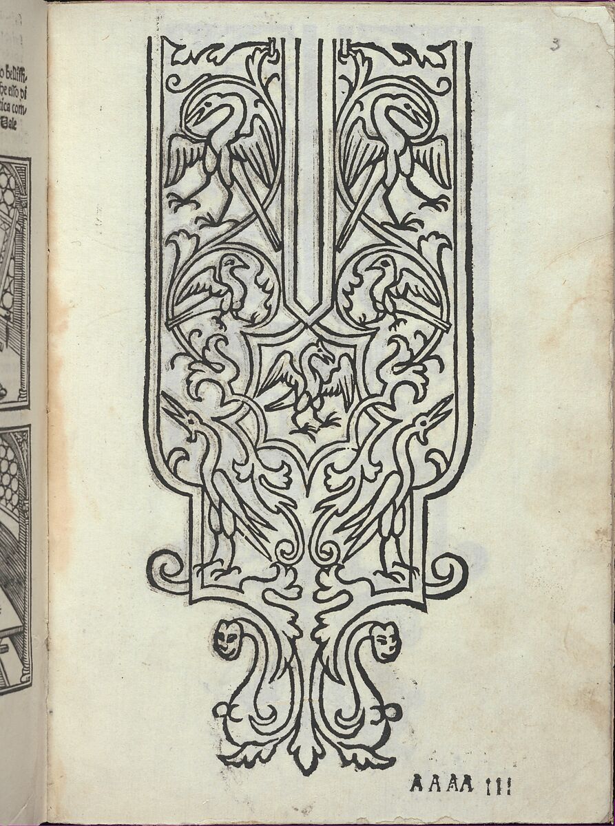 Libro quarto. De rechami per elquale se impara in diuersi modi lordine e il modo de recamare...Opera noua, Alessandro Paganino (Italian, active Salò, Toscolano and Venice, 1511–38), Woodcut