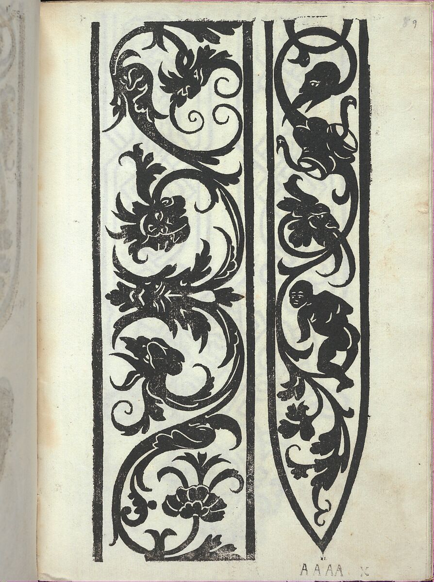 Libro quarto. De rechami per elquale se impara in diuersi modi lordine e il modo de recamare...Opera noua, Alessandro Paganino (Italian, active Salò, Toscolano and Venice, 1511–38), Woodcut