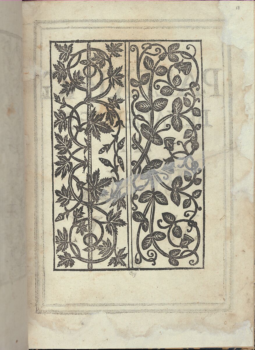 Libro quarto. De rechami per elquale se impara in diuersi modi lordine e il modo de recamare...Opera noua, Alessandro Paganino (Italian, active Salò, Toscolano and Venice, 1511–38), Woodcut