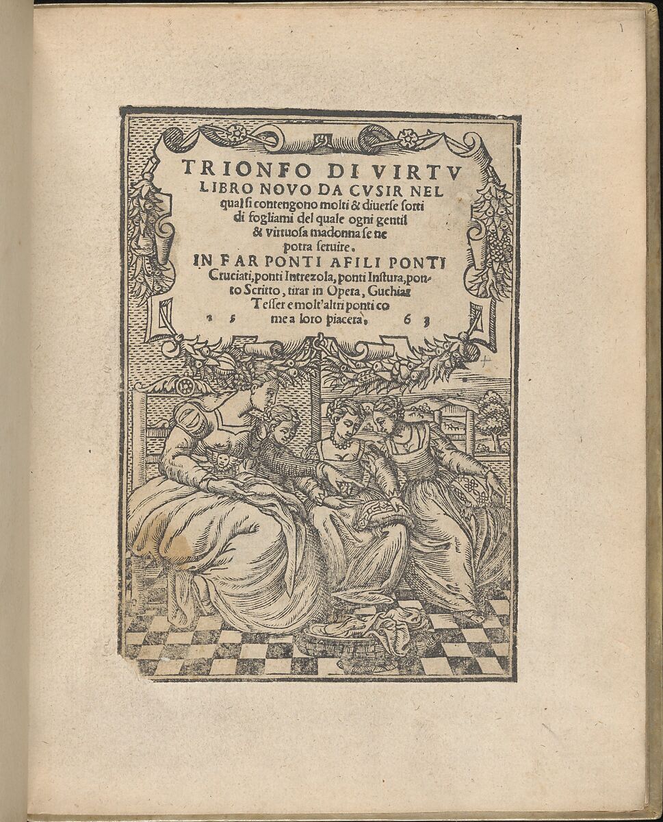 Trionfo Di Virtu. Libro Novo., Matteo Pagano (Italian, 1515–1588)  , Venice, Woodcut