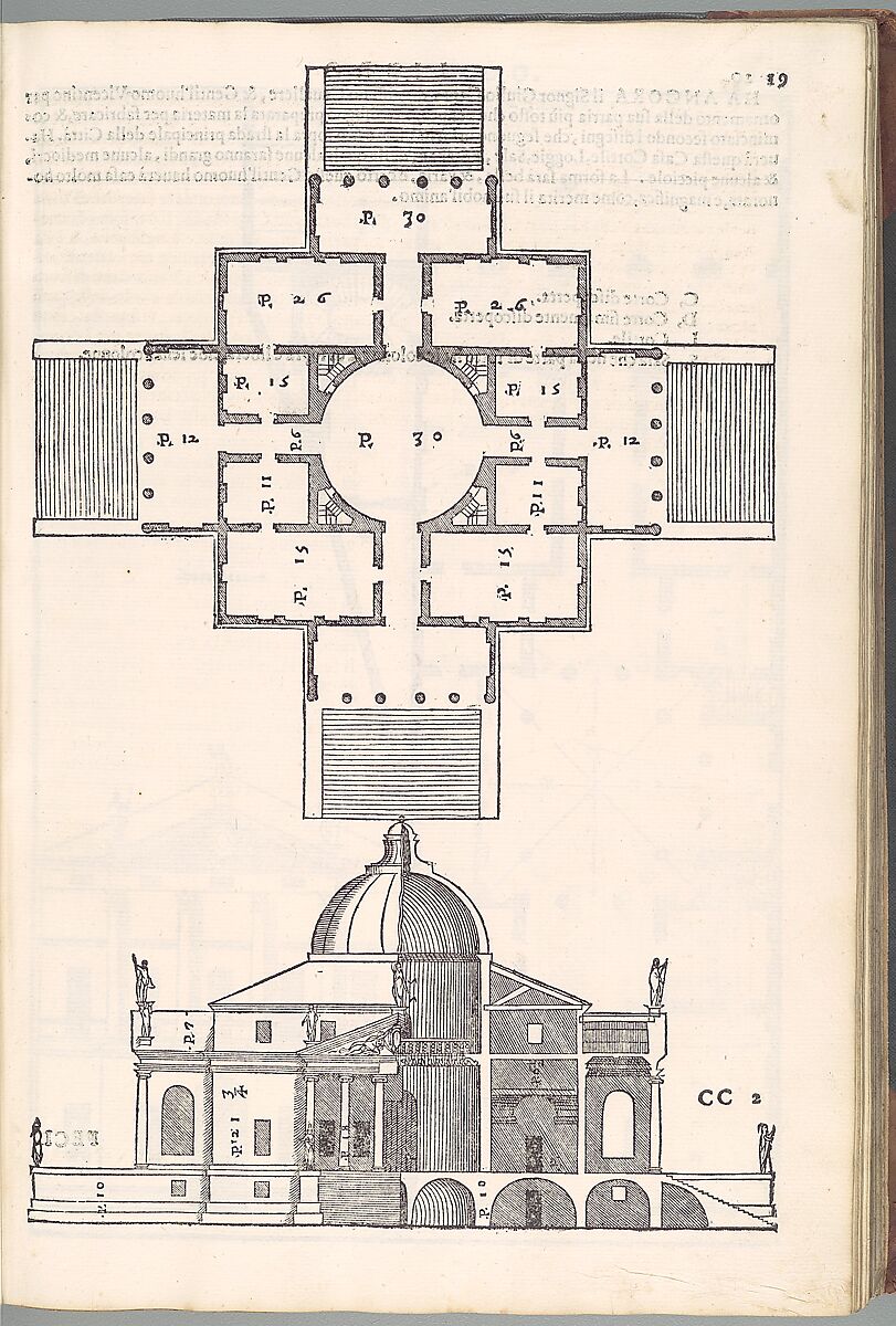 “I quattro libri dell'architettura”(建筑四书)在威尼斯，由Andrea Palladio设计。