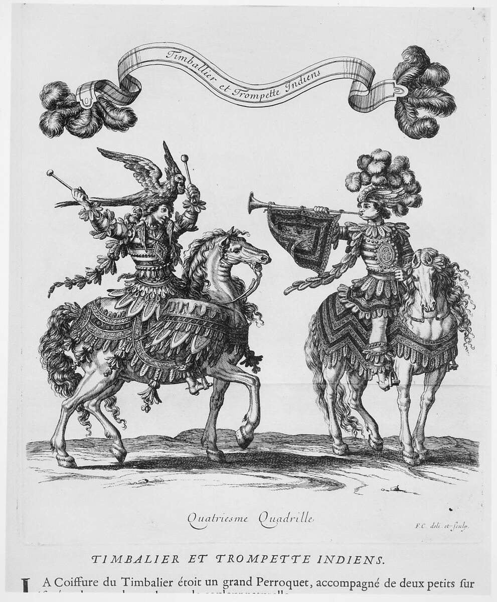 Courses de Testes et de Bagues Faittes par Roy et par les Princes et Seigneurs de sa Cour, en l'année 1662, Written by Charles Perrault (French, Paris 1628–1703 Paris), Engraving