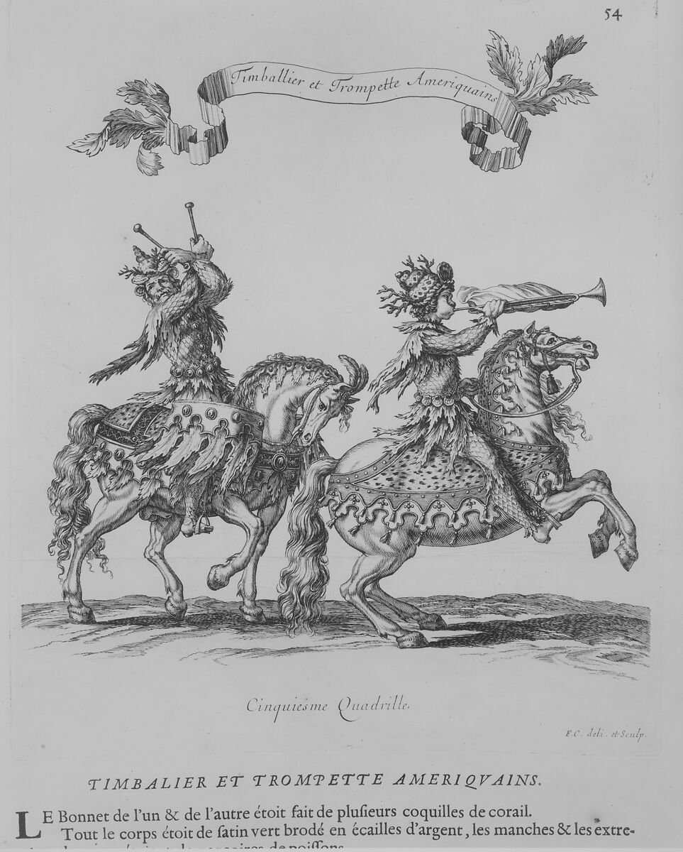 Courses de Testes et de Bagues Faittes par Roy et par les Princes et Seigneurs de sa Cour, en l'année 1662, Written by Charles Perrault (French, Paris 1628–1703 Paris), Engraving 