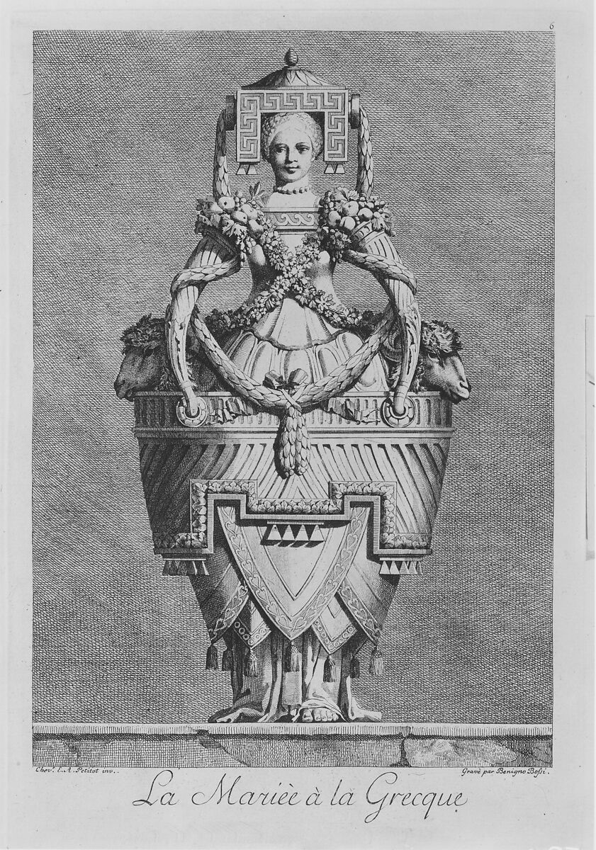Mascarade à la Grecque; Suite des Vases; and [Cheminées], Ennemond Alexandre Petitot (French, Lyons 1727–1801 Parma), Etching