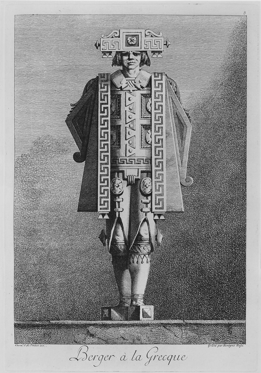 Mascarade à la Grecque; Suite des Vases; and [Cheminées], Ennemond Alexandre Petitot (French, Lyons 1727–1801 Parma), Etching