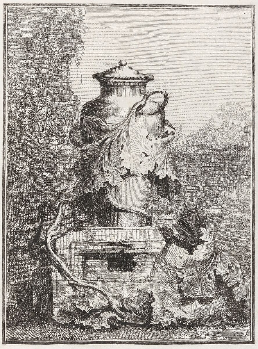 Suite des Vases Tirée du Cabinet de Monsieur Du Tillot Marquis de Felino, Ennemond Alexandre Petitot (French, Lyons 1727–1801 Parma), Etching 