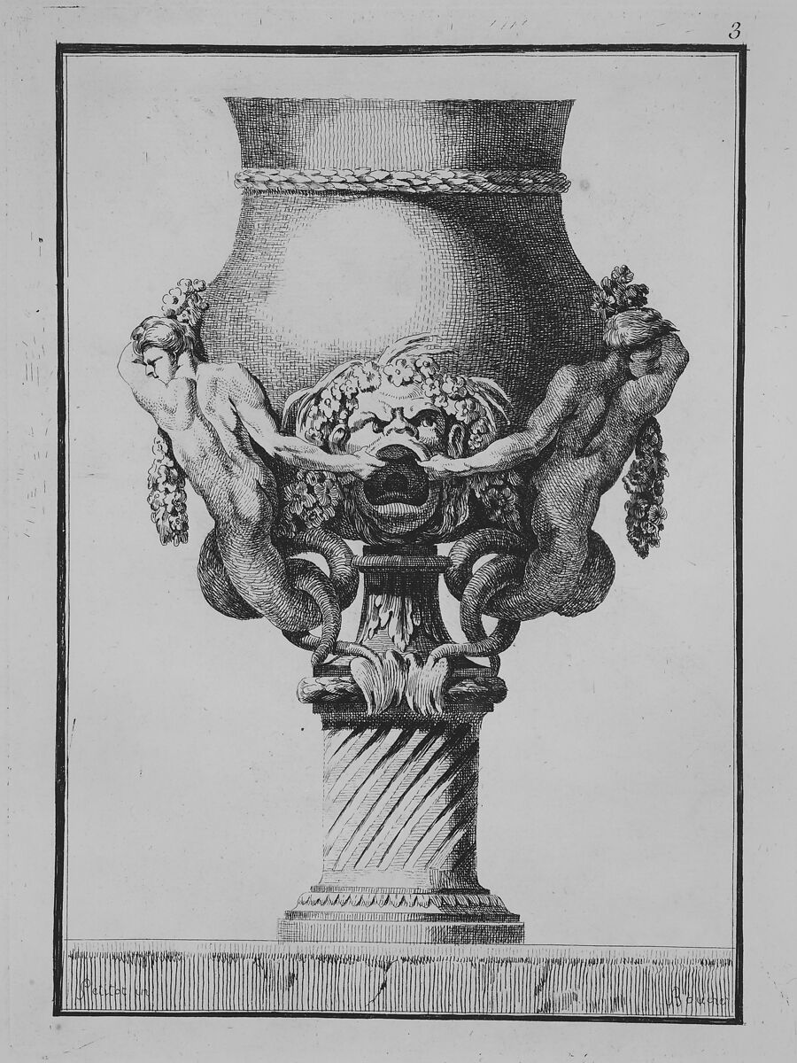 Suite de Douze Vases, Ennemond Alexandre Petitot (French, Lyons 1727–1801 Parma), Etching