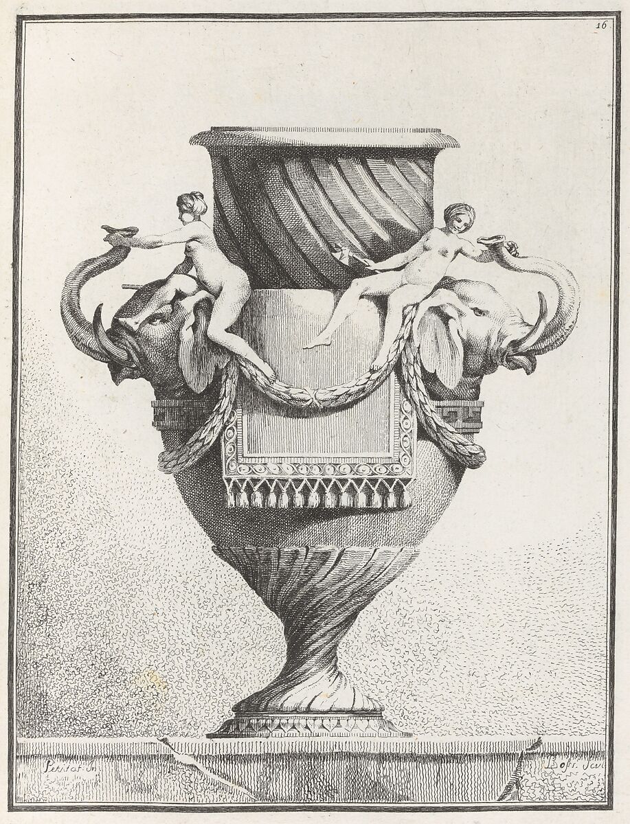 Suite de Vases, Ennemond Alexandre Petitot (French, Lyons 1727–1801 Parma), Etching 
