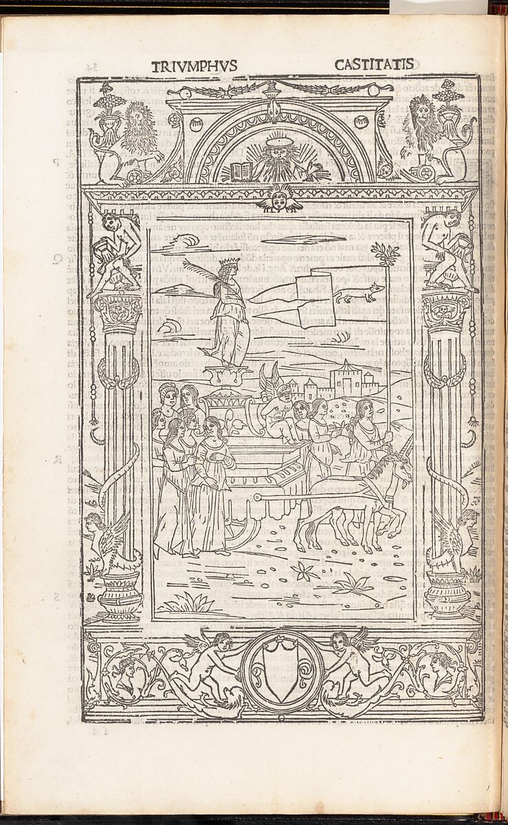 Opera..Triumphi, Soneti, & Canzone.., Francesco Petrarca (Italian, Arezzo, Tuscany 1304–1374 Arquà), Printed book with woodcut illustrations.