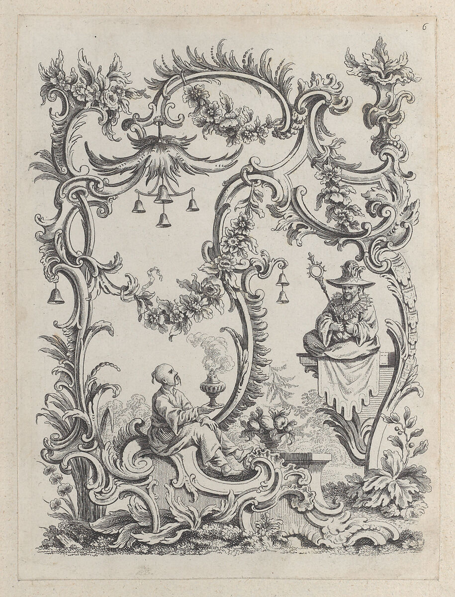 Ornaments Chinois (Bound Collection of Chinoiserie Panels), Etched, designed, and published by François Vivares (French, Saint-Jean-du-Bruel 1709–1780 London), Etching