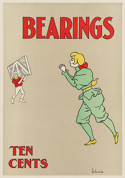 Bearings, Charles Arthur Cox (American, active 1890–99), Lithograph 