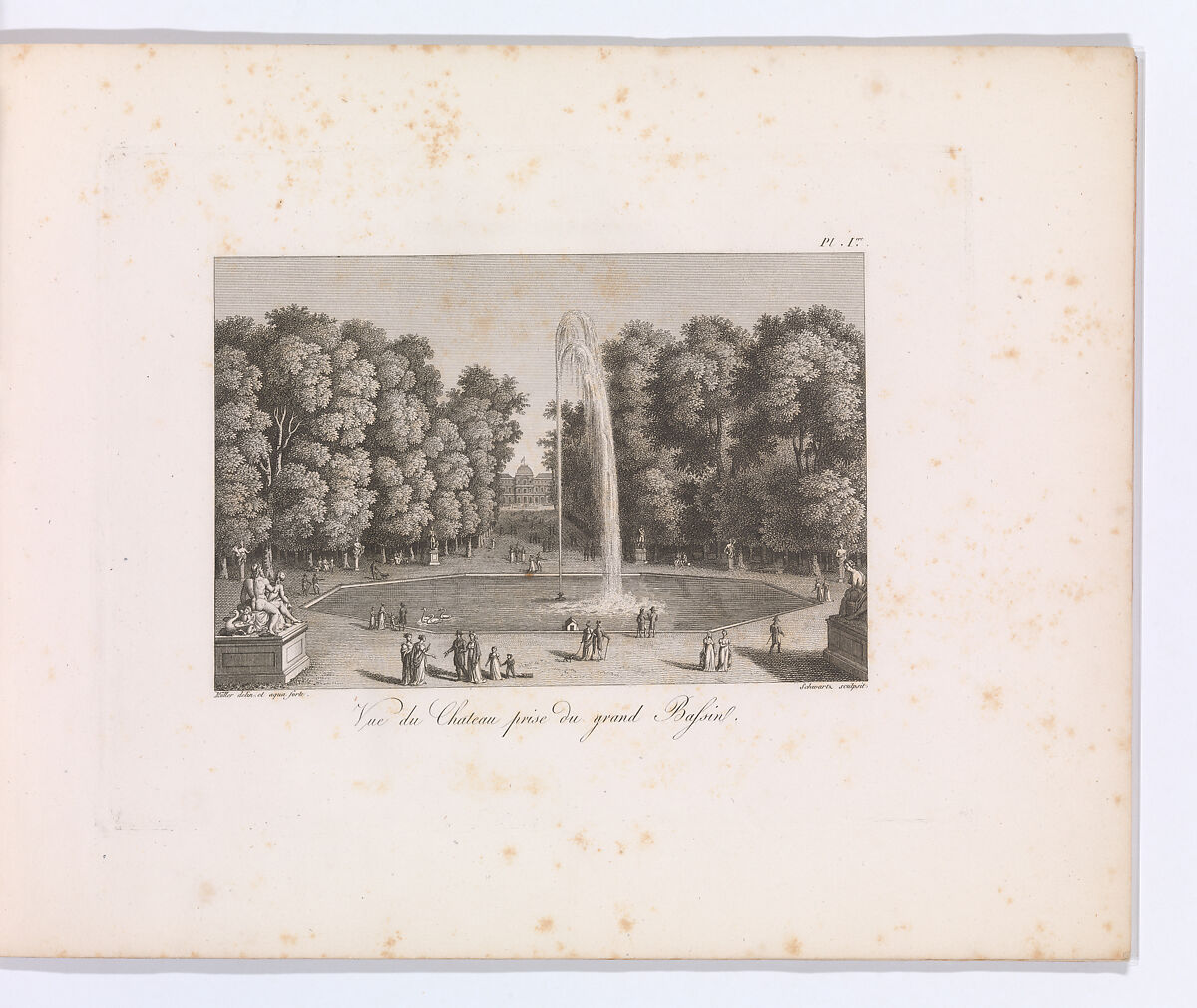 Promenades de Paris, ou collection de vues pittoresque de ses jardins publics, etc. Premier Cahier, J. Philibert, Aquatint