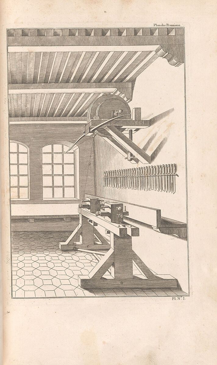 L'Art de Tourner, ou de faire en perfection toutes sortes d'ouvrages au tour, Written by Charles Plumier, Engraving