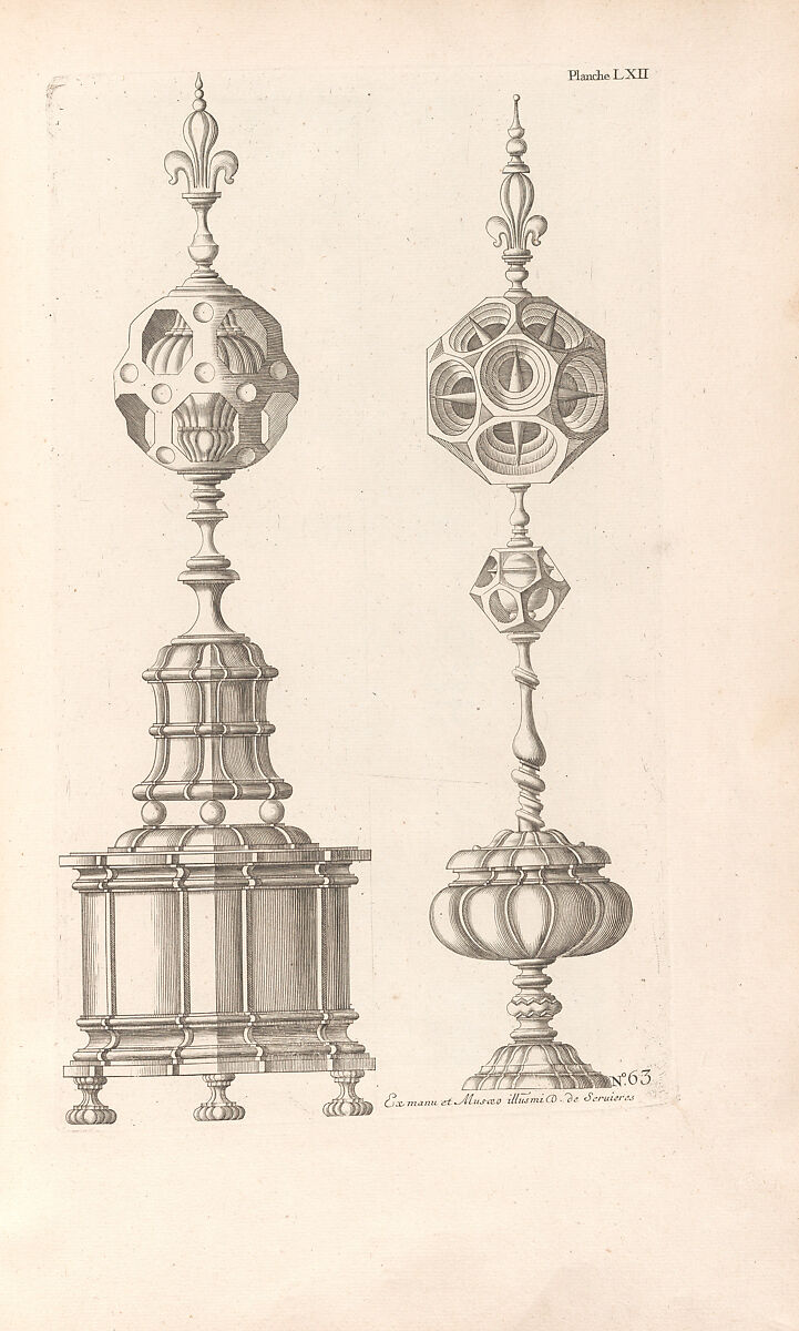 L'Art de Tourner, ou de faire en perfection toutes sortes d'ouvrages au tour, Written by Charles Plumier, Engraving 