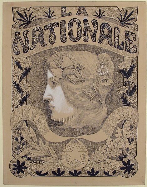 La Nationale--Vie Inc., A. Valley, Pen and black ink heightened with white