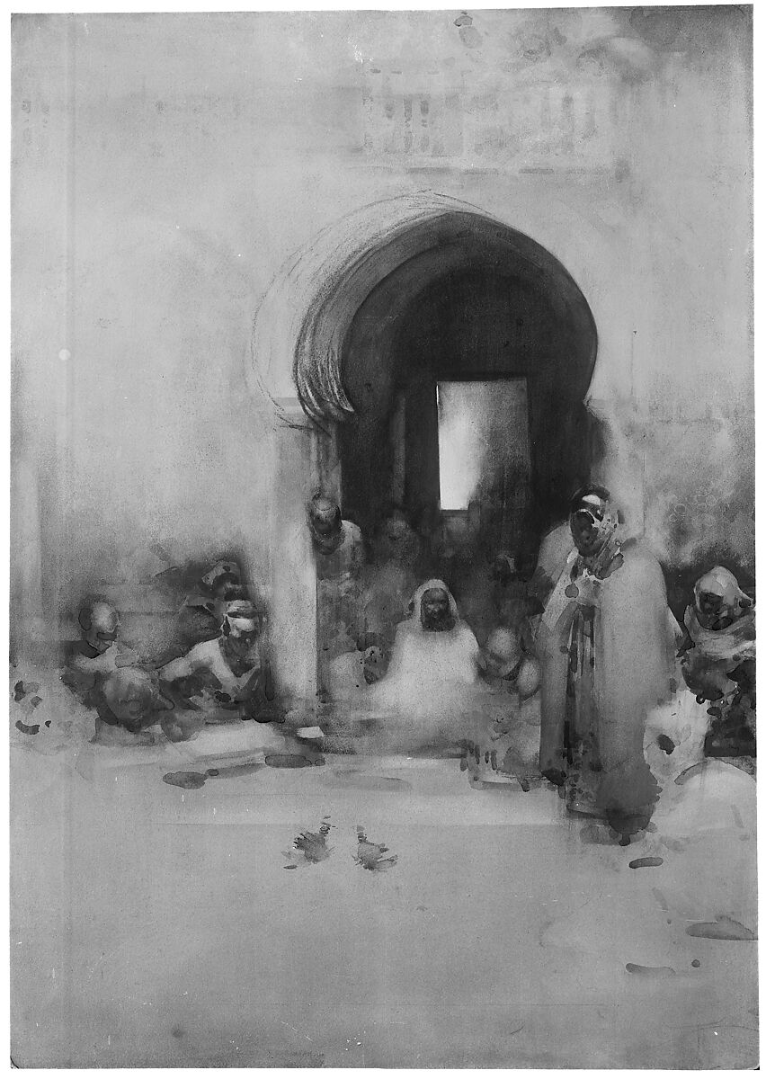 Cock Fight, Arthur Melville (British, 1855–1904 Witley, Surrey), Watercolor