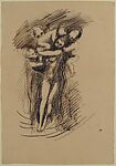 Forgery related to Rodin's Le Printemps, Ernest Durig (Swiss, 1894–1962), Pen and brown inks