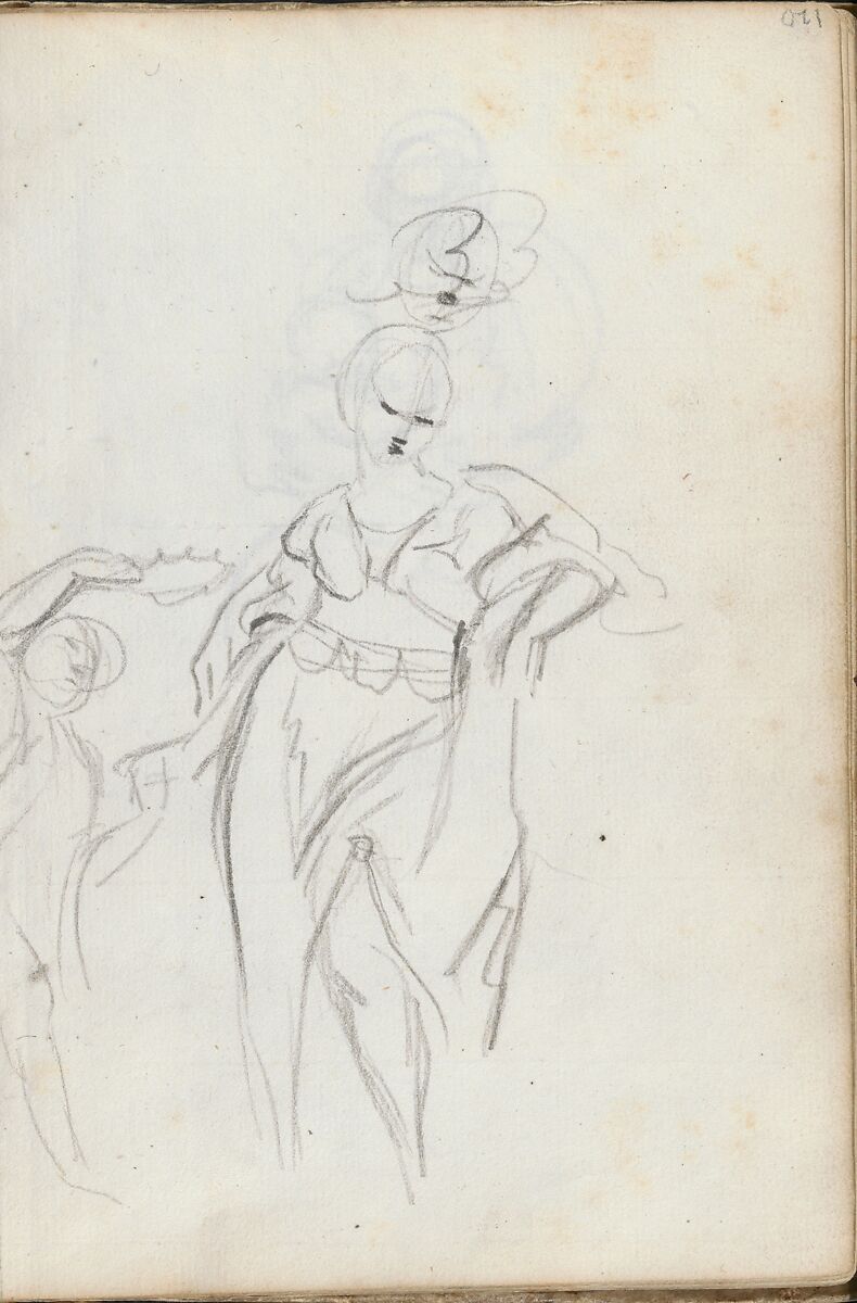 Sketchbook, Italy, Sir Joshua Reynolds (British, Plympton 1723–1792 London), Graphite, black chalk, pen and brown ink
