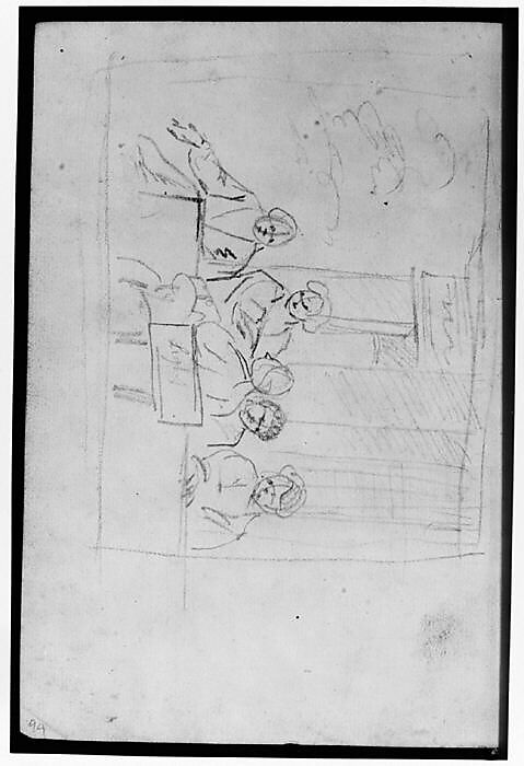 Sketchbook, Italy, Sir Joshua Reynolds (British, Plympton 1723–1792 London), Graphite, black chalk, pen and brown ink