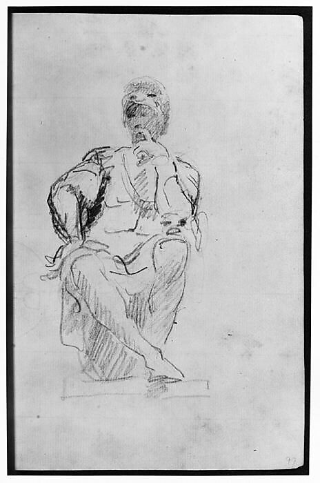 Sketchbook, Italy, Sir Joshua Reynolds (British, Plympton 1723–1792 London), Graphite, black chalk, pen and brown ink