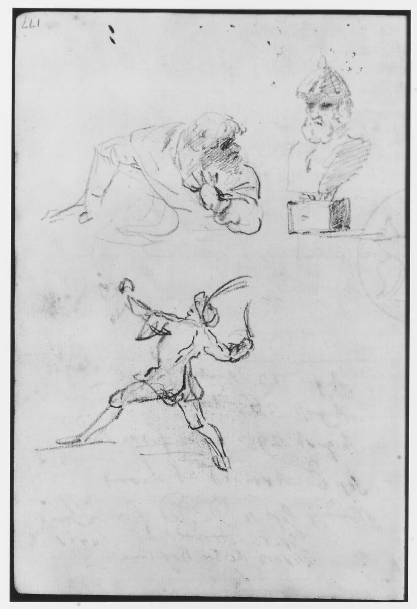 Sketchbook, Italy, Sir Joshua Reynolds (British, Plympton 1723–1792 London), Graphite, black chalk, pen and brown ink