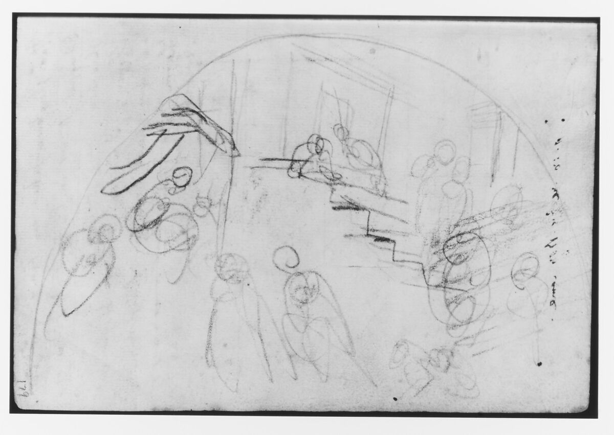 Sketchbook, Italy, Sir Joshua Reynolds (British, Plympton 1723–1792 London), Graphite, black chalk, pen and brown ink