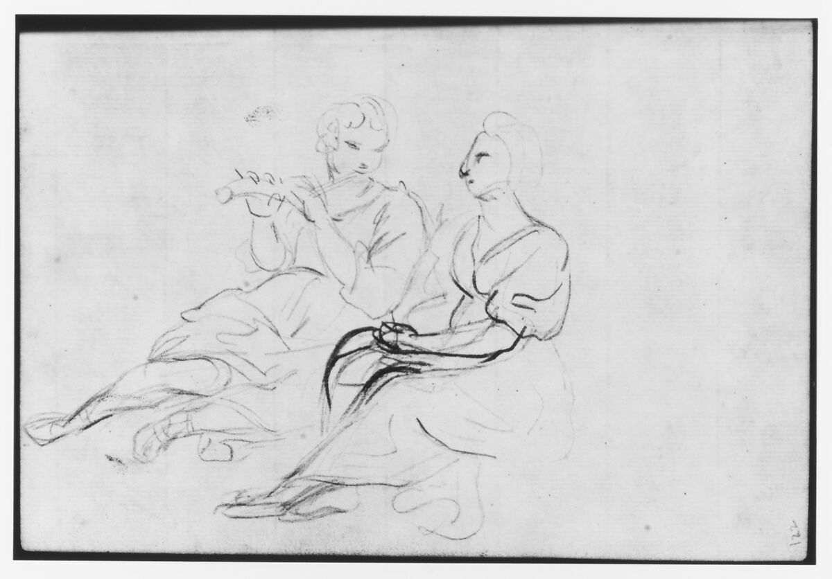 Sketchbook, Italy, Sir Joshua Reynolds (British, Plympton 1723–1792 London), Graphite, black chalk, pen and brown ink
