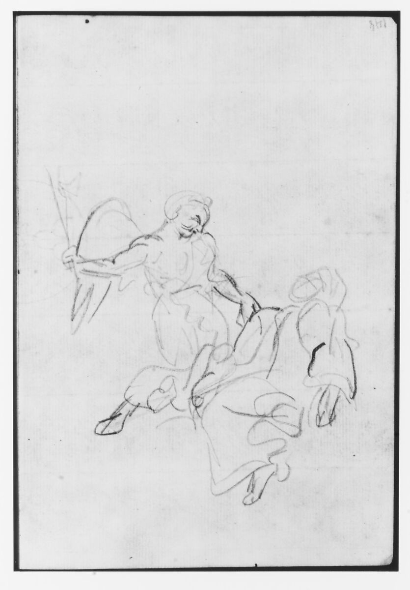 Sketchbook, Italy, Sir Joshua Reynolds (British, Plympton 1723–1792 London), Graphite, black chalk, pen and brown ink