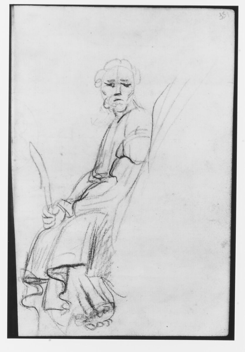 Sketchbook, Italy, Sir Joshua Reynolds (British, Plympton 1723–1792 London), Graphite, black chalk, pen and brown ink