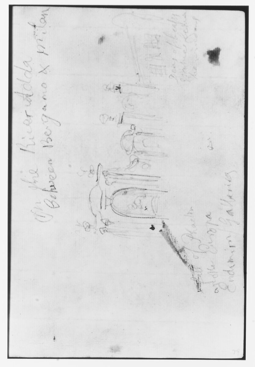 Sketchbook, Italy, Sir Joshua Reynolds (British, Plympton 1723–1792 London), Graphite, black chalk, pen and brown ink