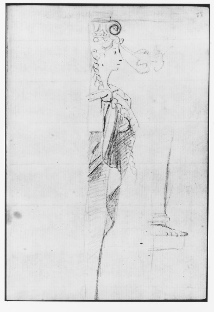 Sketchbook, Italy, Sir Joshua Reynolds (British, Plympton 1723–1792 London), Graphite, black chalk, pen and brown ink