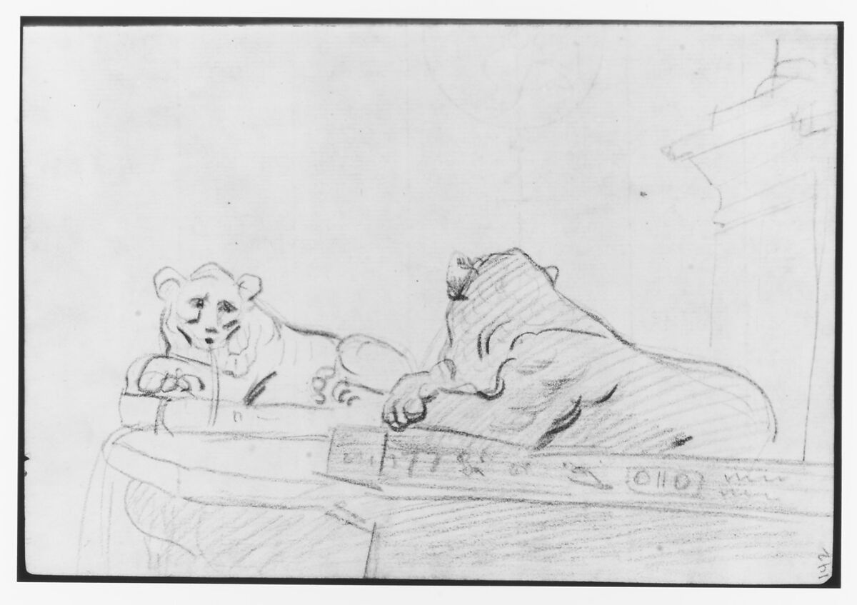 Sketchbook, Italy, Sir Joshua Reynolds (British, Plympton 1723–1792 London), Graphite, black chalk, pen and brown ink