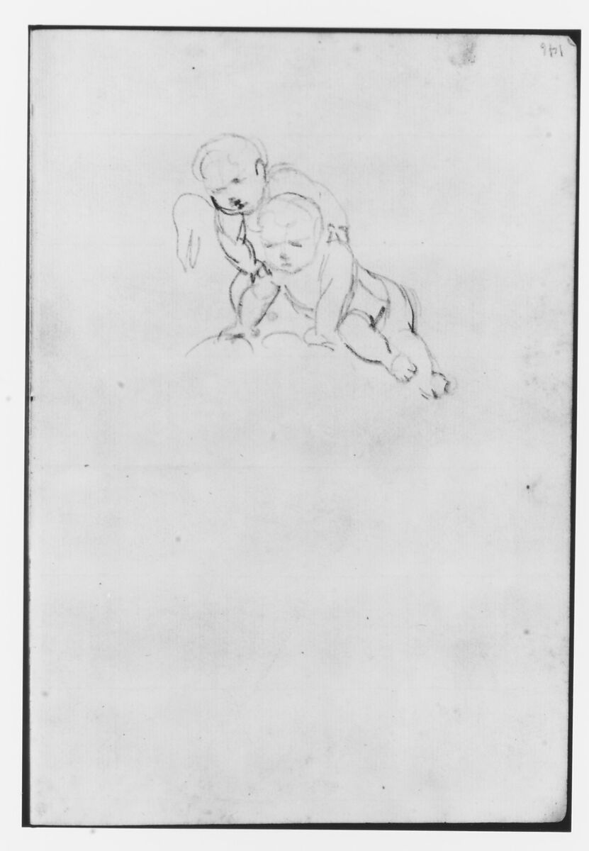 Sketchbook, Italy, Sir Joshua Reynolds (British, Plympton 1723–1792 London), Graphite, black chalk, pen and brown ink