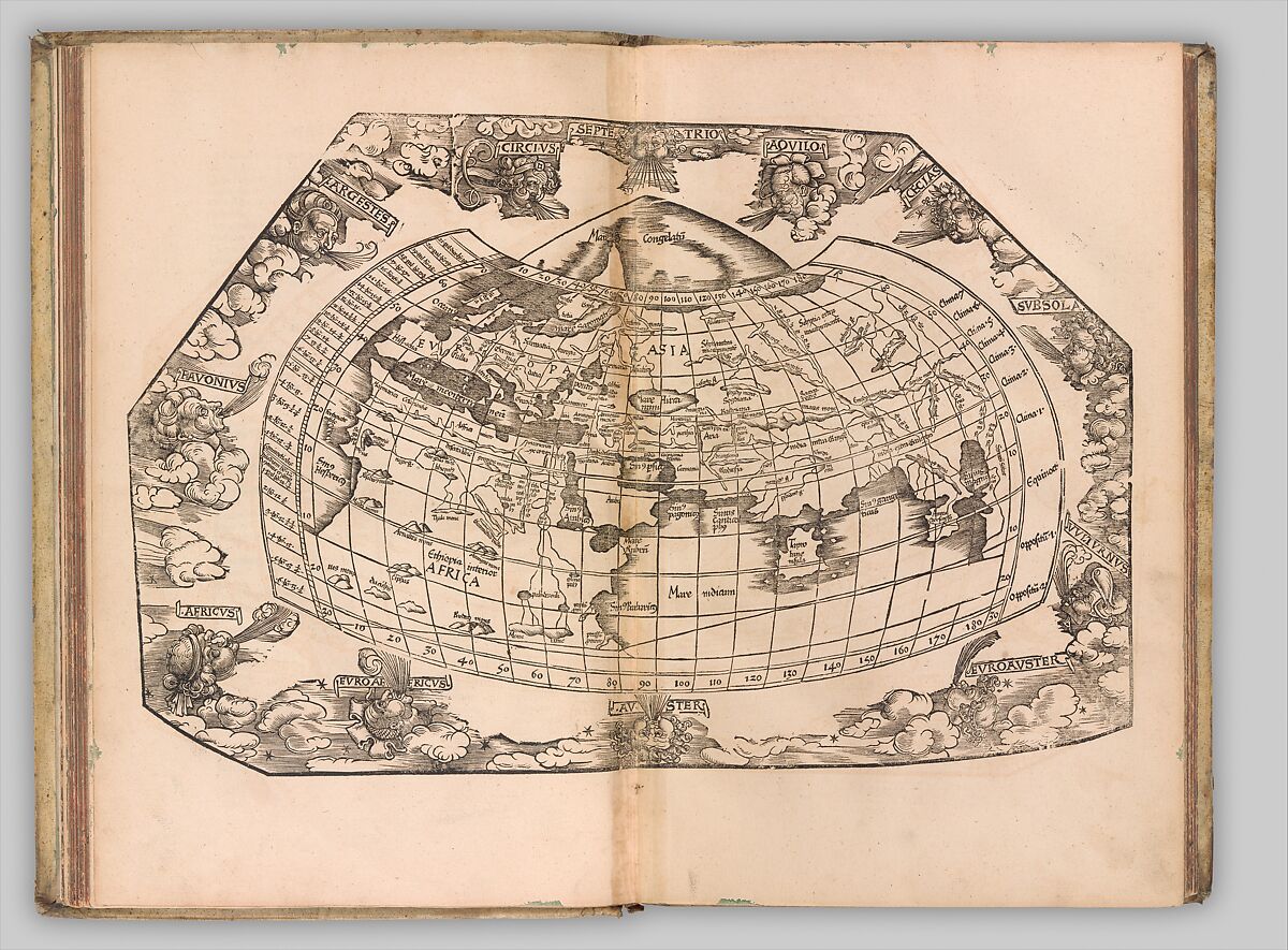 In Claudii Ptolemaei Geographiacae Enarrationis Libri octo., Claudius Ptolemaeus (Greek, Alexandria (?) 100 CE?–?170 Alexandria (?)), Woodcuts