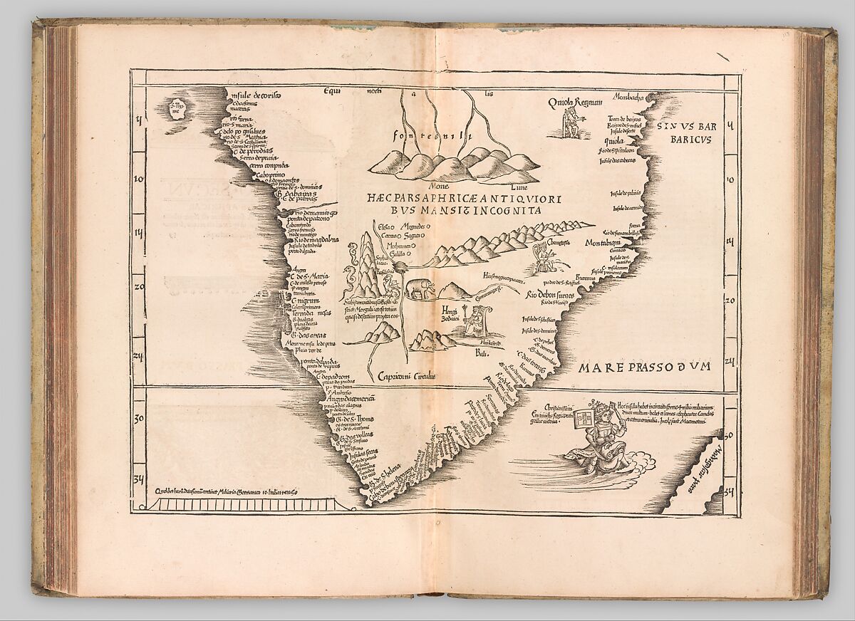 In Claudii Ptolemaei Geographiacae Enarrationis Libri octo., Claudius Ptolemaeus (Greek, Alexandria (?) 100 CE?–?170 Alexandria (?)), Woodcuts