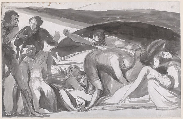 John Howard Visiting a Lazaretto (recto); Titania and Her Fairies (verso)