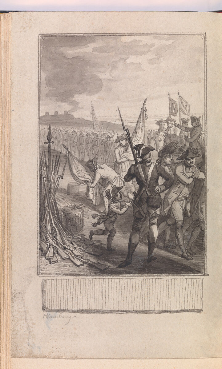 Allgemeines historisches Taschenbuch, oder Abriss der merkwürdigsten neuen Welt-Begebenheiten: enthaltend für 1784 die Geschichte der Revolution von Nord-America [General historical pocketbook, summarizing noteworthy world news of 1784, with a History of the Revolution in North America], Matthias Christian Sprengel (German, 1746–1803), Illustrations: etching and engraving, some hand-colored; pen and ink and wash drawings