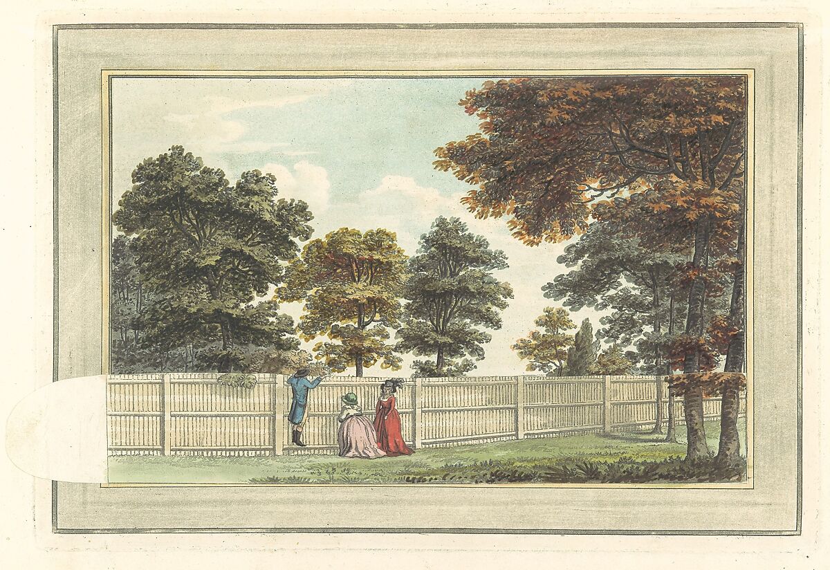 Sketches and Hints on Landscape Gardening, Humphry Repton (British, Bury St. Edmonds, Suffolk 1752–1818 Romford, Essex), Illustrations: aquatint, hand colored 